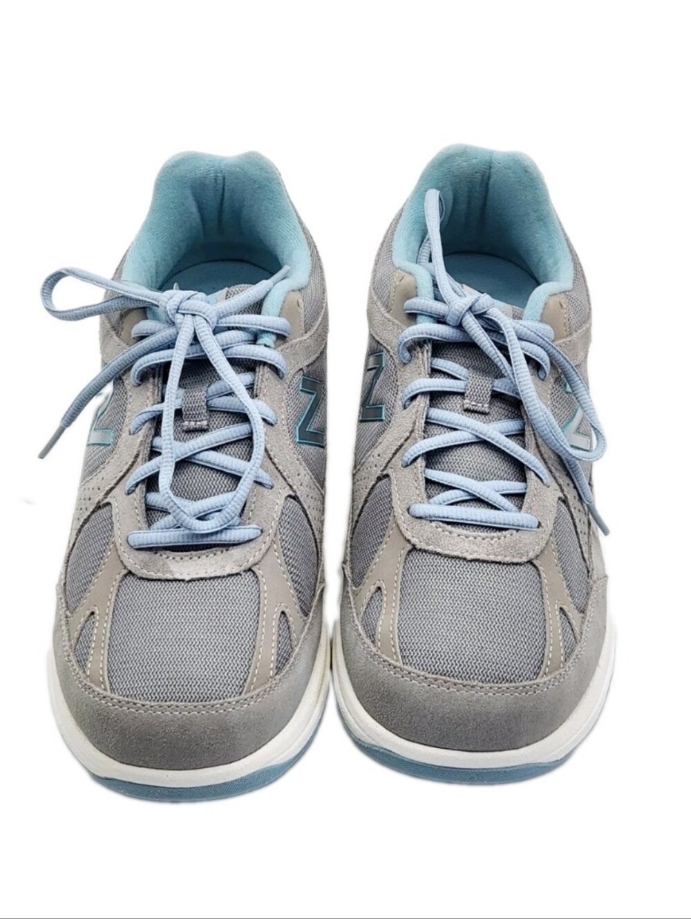 New Balance 877 V1 Walking Sneakers Womens 10 2E X Wide Gray Blue Comfort